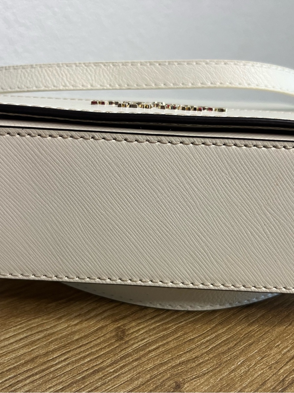 Kate Spade Staci Square Saffiano Leather Top Handle Crossbody Bag White - Picture 6 of 14